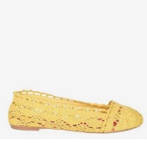 Kelsey Crochet Skimmer Yellow Size 10